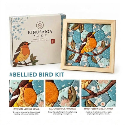 Japanese Kinusaiga Fabric Art Kit – Create Beautiful Fabric Art Without Sewing