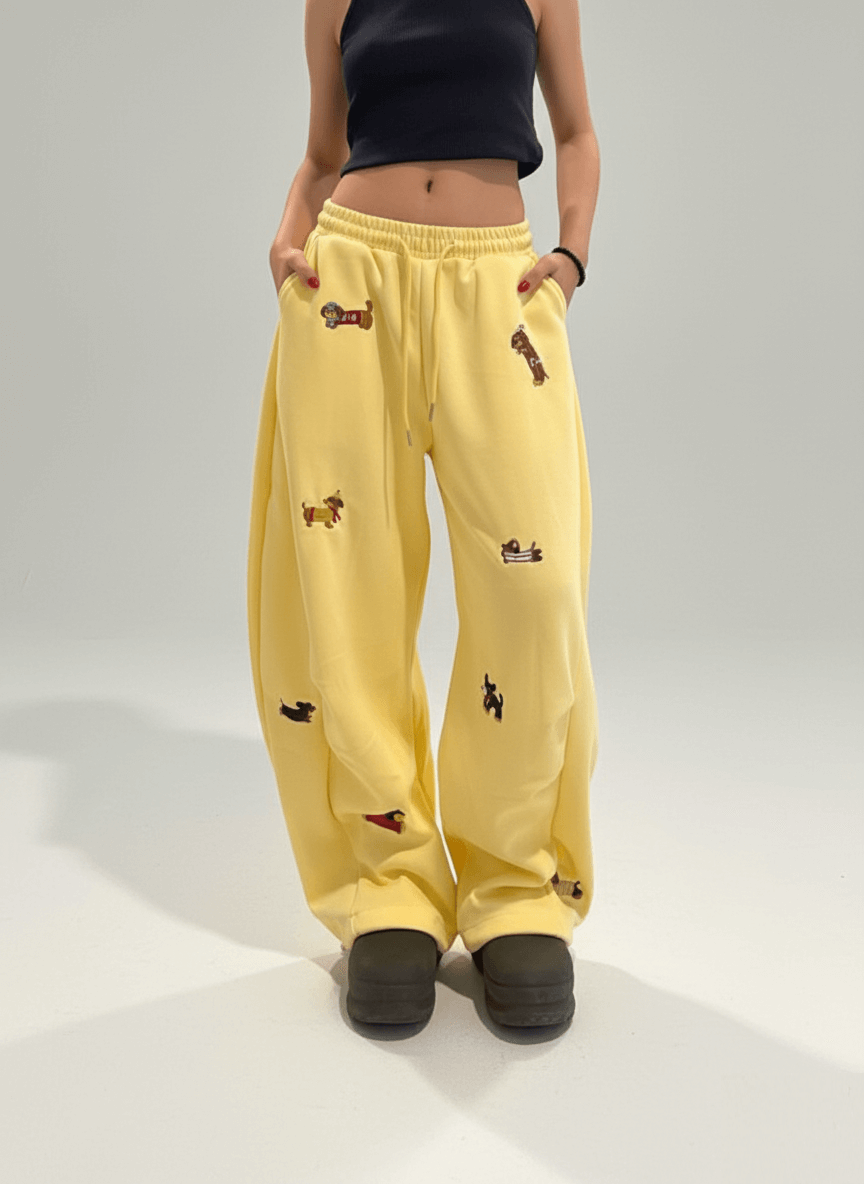 PawWave™ Embroidered Baggy Sweatpants