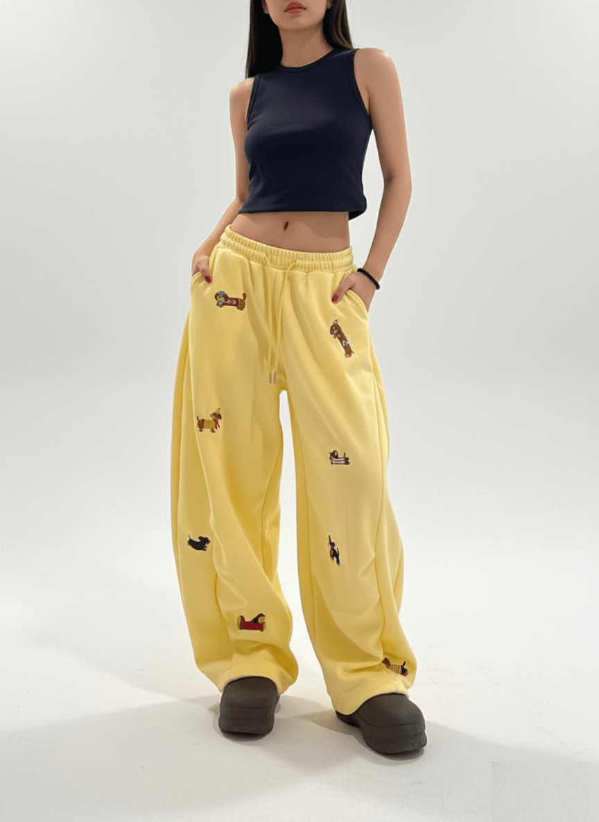 PawWave™ Embroidered Baggy Sweatpants