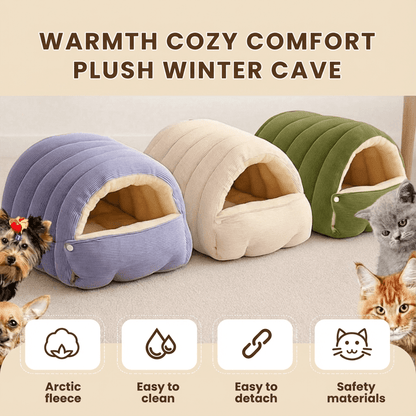 CozyBurrow™ Winter Pet Cave