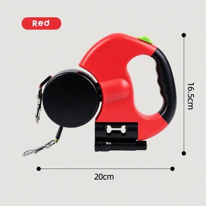 DuoWalk™ — Dual Retractable Dog Leash for 2 Dogs