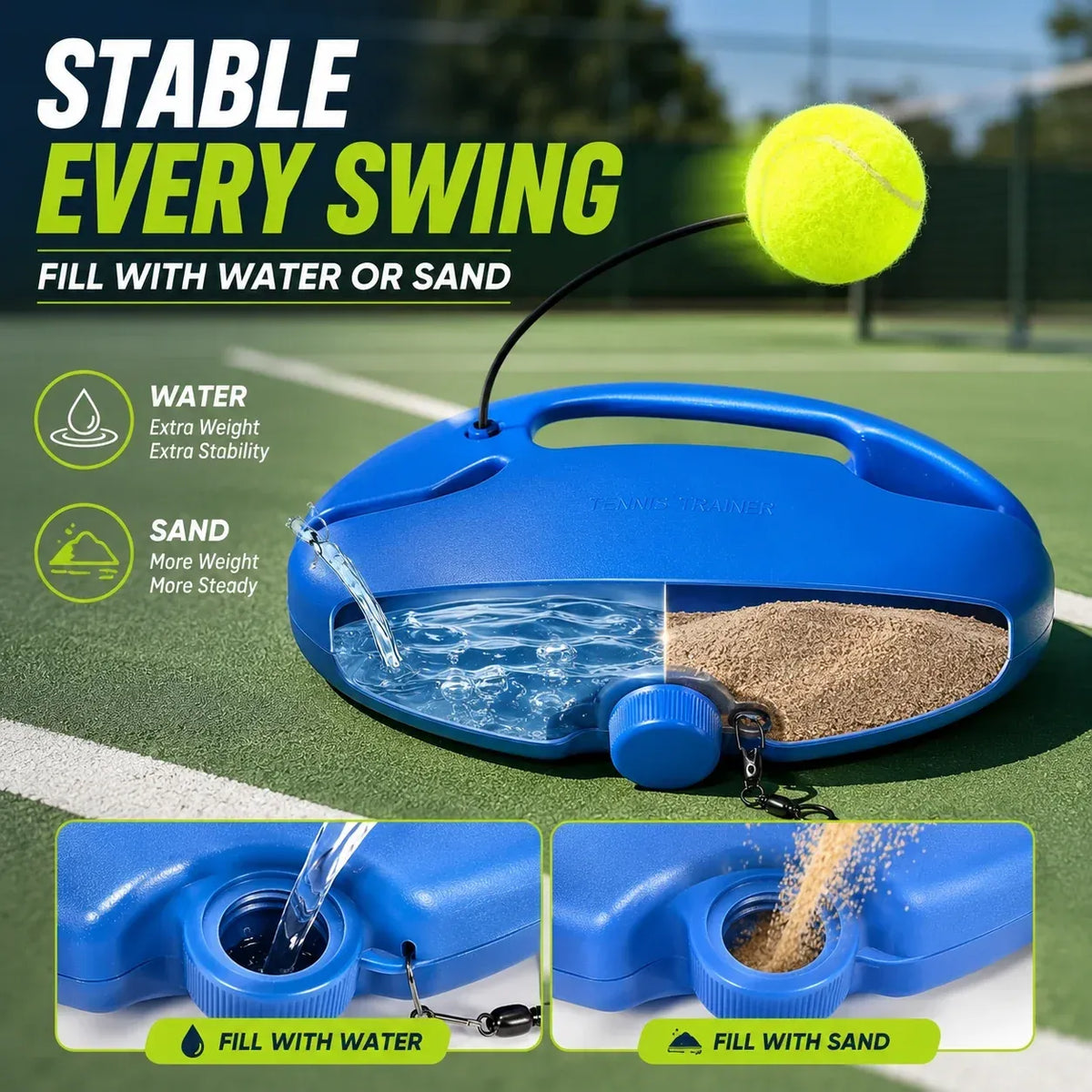 Tennis Trainer™ — Solo Tennis Training System