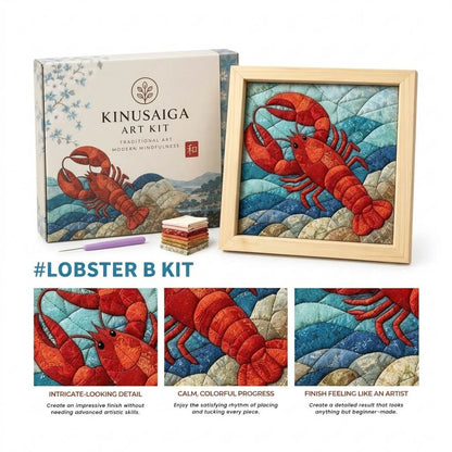 Japanese Kinusaiga Fabric Art Kit – Create Beautiful Fabric Art Without Sewing