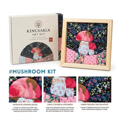 Japanese Kinusaiga Fabric Art Kit – Create Beautiful Fabric Art Without Sewing