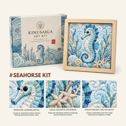 Japanese Kinusaiga Fabric Art Kit – Create Beautiful Fabric Art Without Sewing