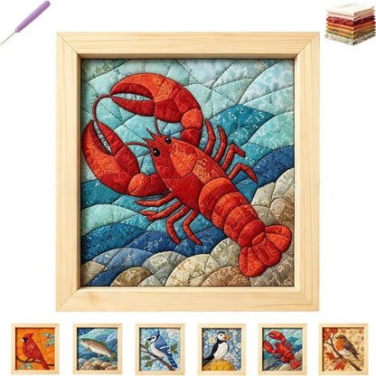Japanese Kinusaiga Fabric Art Kit – Create Beautiful Fabric Art Without Sewing