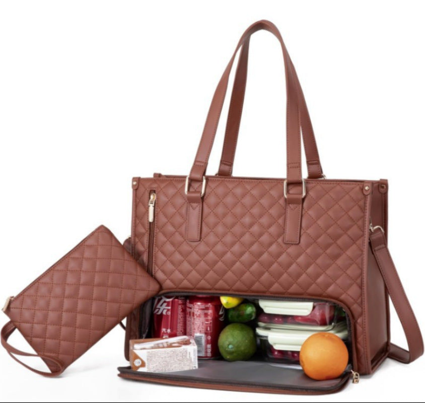 Elegant business bag with cooler compartment