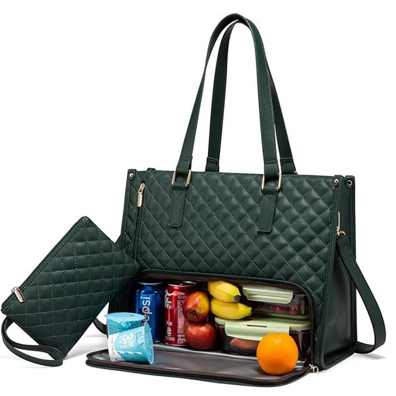 Elegant business bag with cooler compartment