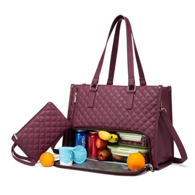 Elegant business bag with cooler compartment