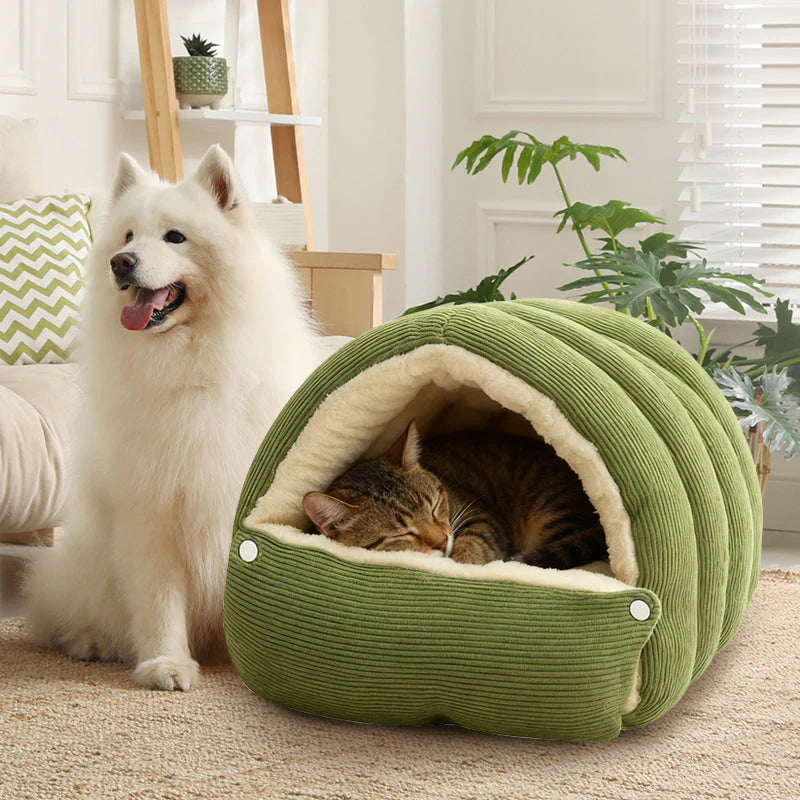 CozyBurrow™ Winter Pet Cave